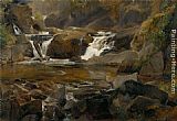 Theodore Rousseau Famous Paintings - Torrent end Auvergne et reteune